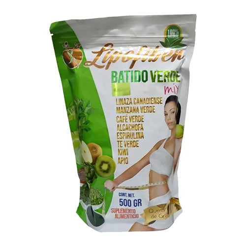 Batido verde Lipofiber x 500g. | Limpieza digestiva y DETOX natural