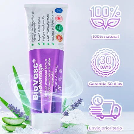 Crema gel para Piernas Fatigadas, Inflamación y Mala Circulación | Biovasc XL
