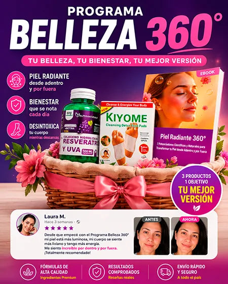 Combo Belleza 360 Resveratrol Kiyome y Ebook Piel Radiante