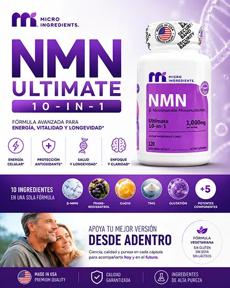 NMN 10 en 1 Colombia | Longevidad, Energía y NAD+